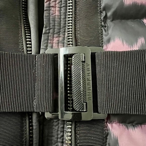 $1595 Burberry London Belted Fox Fur Puffer Down Jacket Coat Dusky Mauve ( 4 ) - Picture 12 of 13